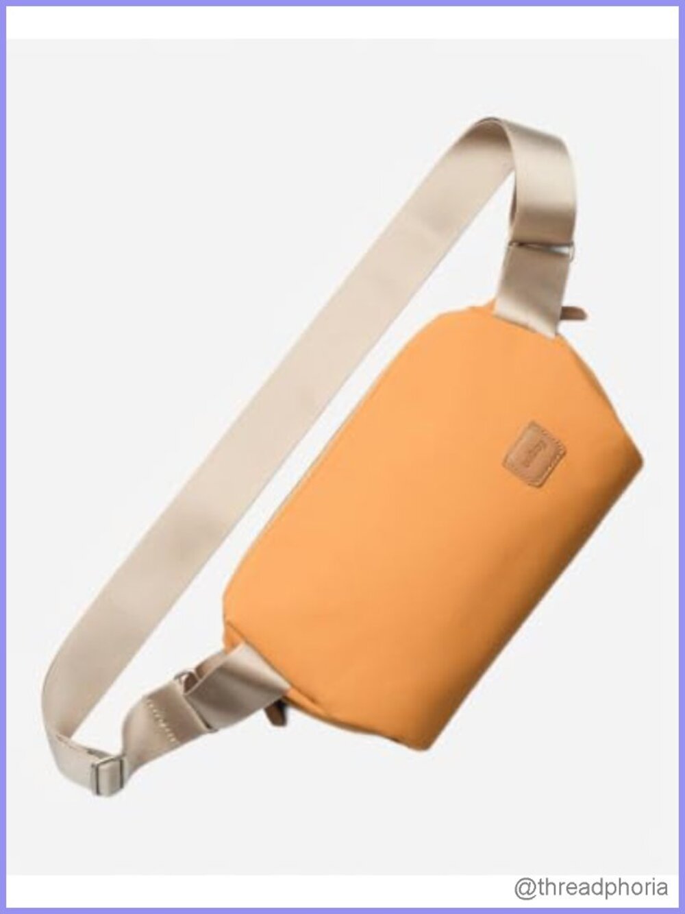 Minimalist Crossbody Sling Bag with Internal Organization, Auto-Compression